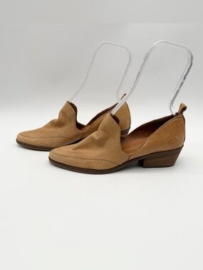 Tan Women's Low Heel Slip-On Shoes